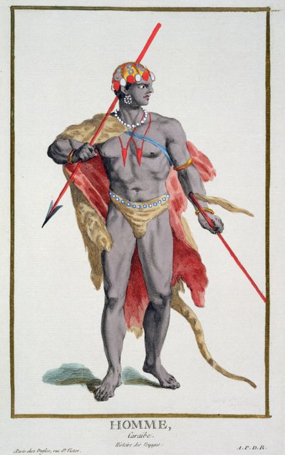 Een man uit het Caribisch gebied, 1780 door Pierre Duflos